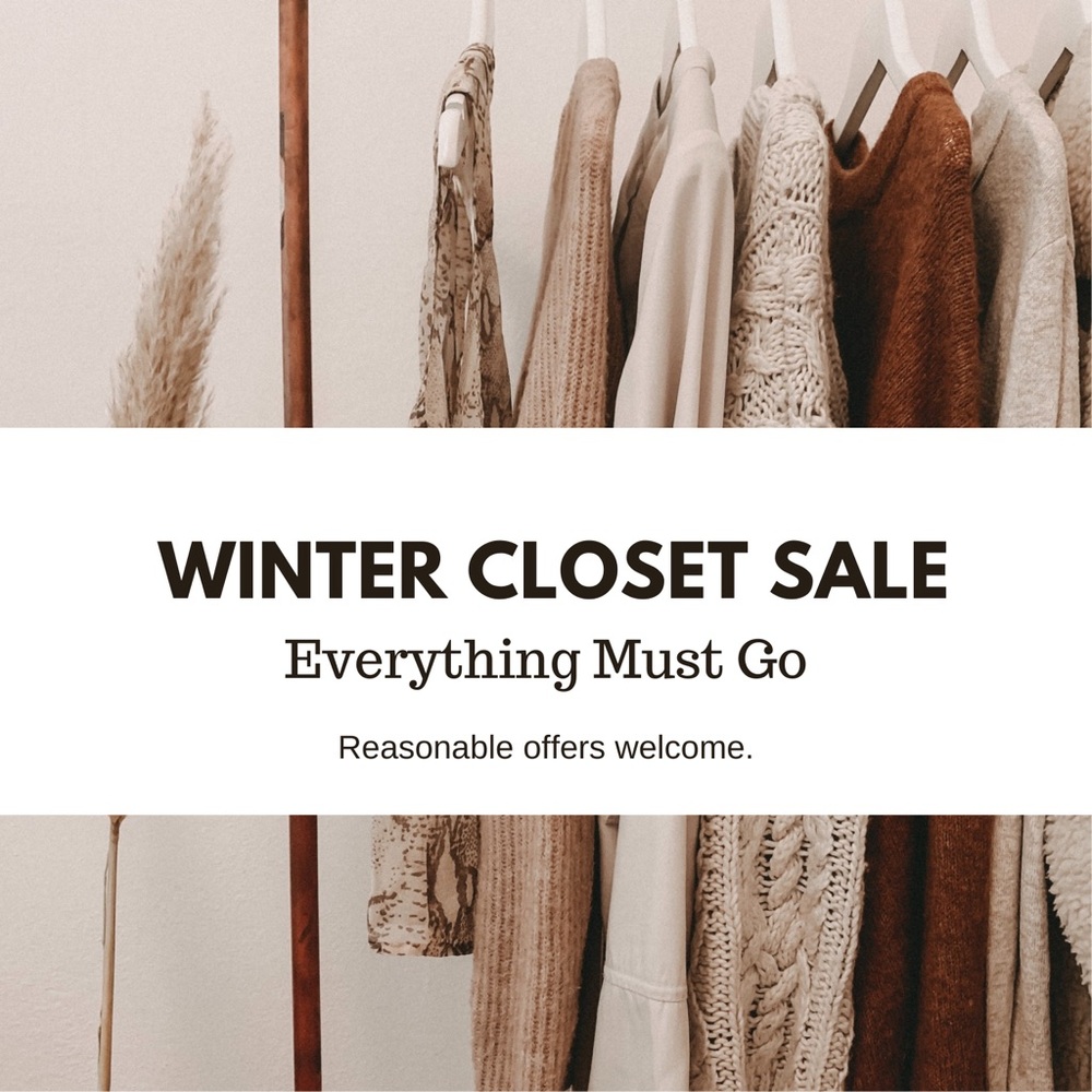 ❄️Winter Closet SALE❄️Brand New & Gently Used Women's Clothing, Shoes, and More